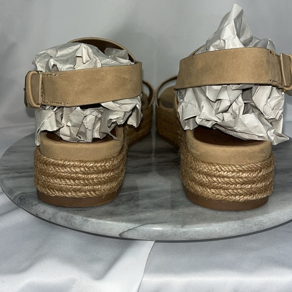 Naturalizer "PATIENCE" Platform Espadrille Sandal Sz 9M Tan - Picture 5 of 9